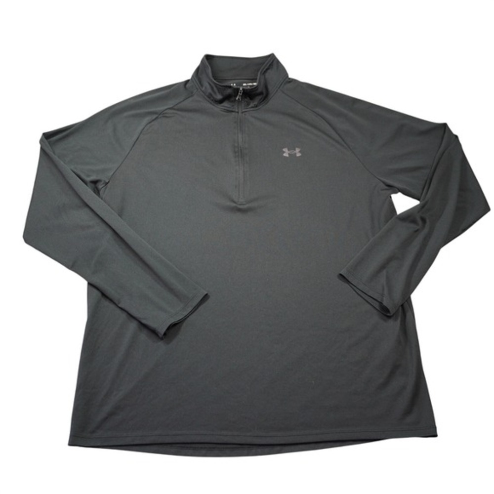 Under Armour Mens Tech 2.0 Quarter Zip Pullover Black 2XL Loose Fit Workout Top
